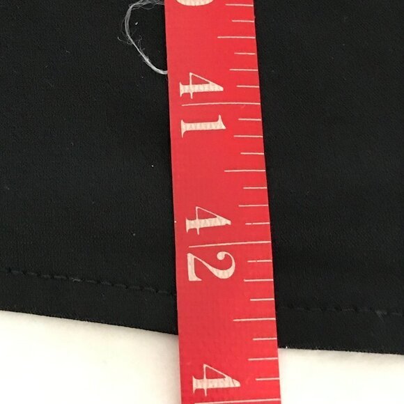 London Times Front Twist Deep V-Neck Black Midi Dress - Picture 7 of 7